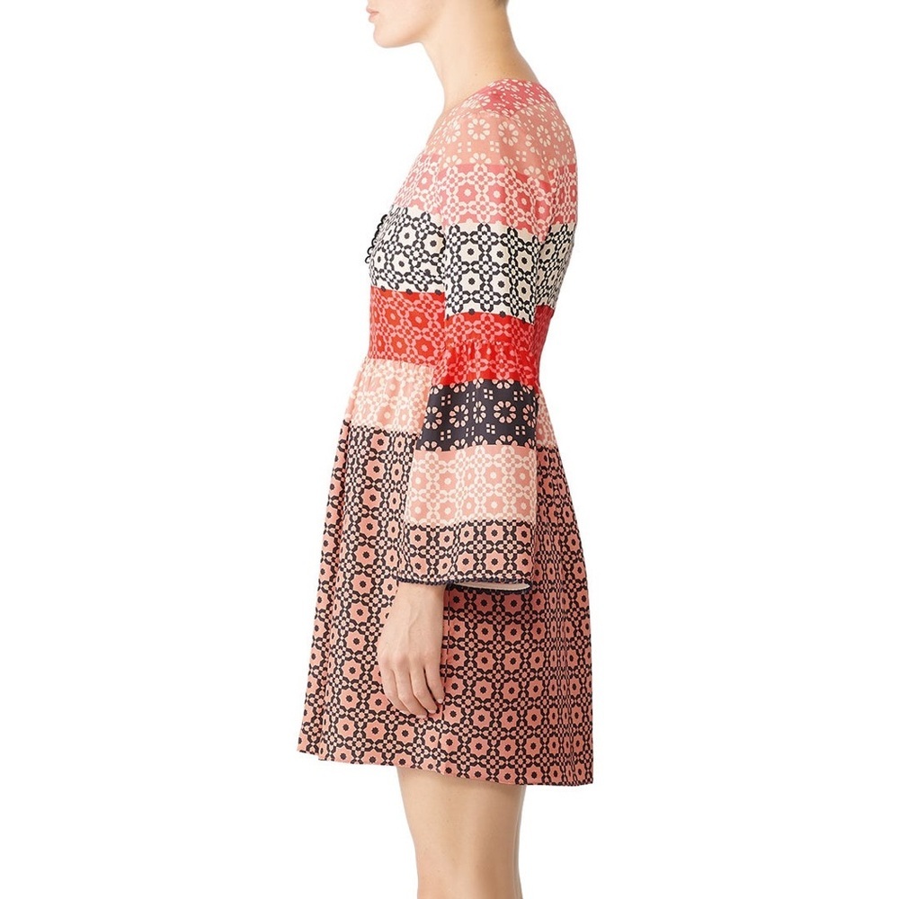 Derek Lam 10 Crosby 100% Silk Carnation V-Neck Dress‎ - 6 - Picture 3 of 12
